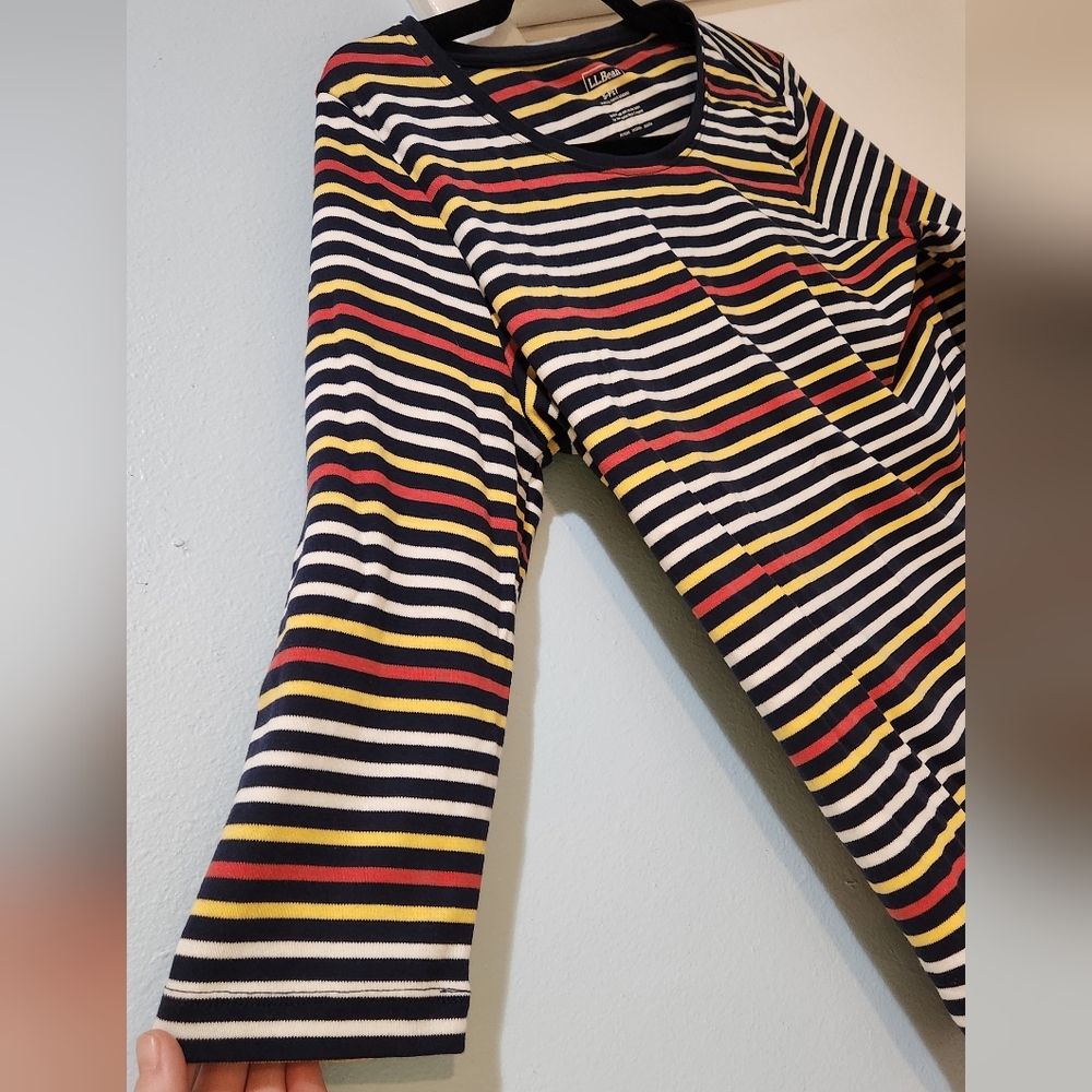 L.L. Bean Women's Striped Top - Multicolor, S-PET - Picture 3 of 5